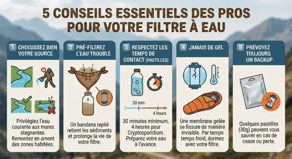 5 conseils essentiels des pros filtre en voyage