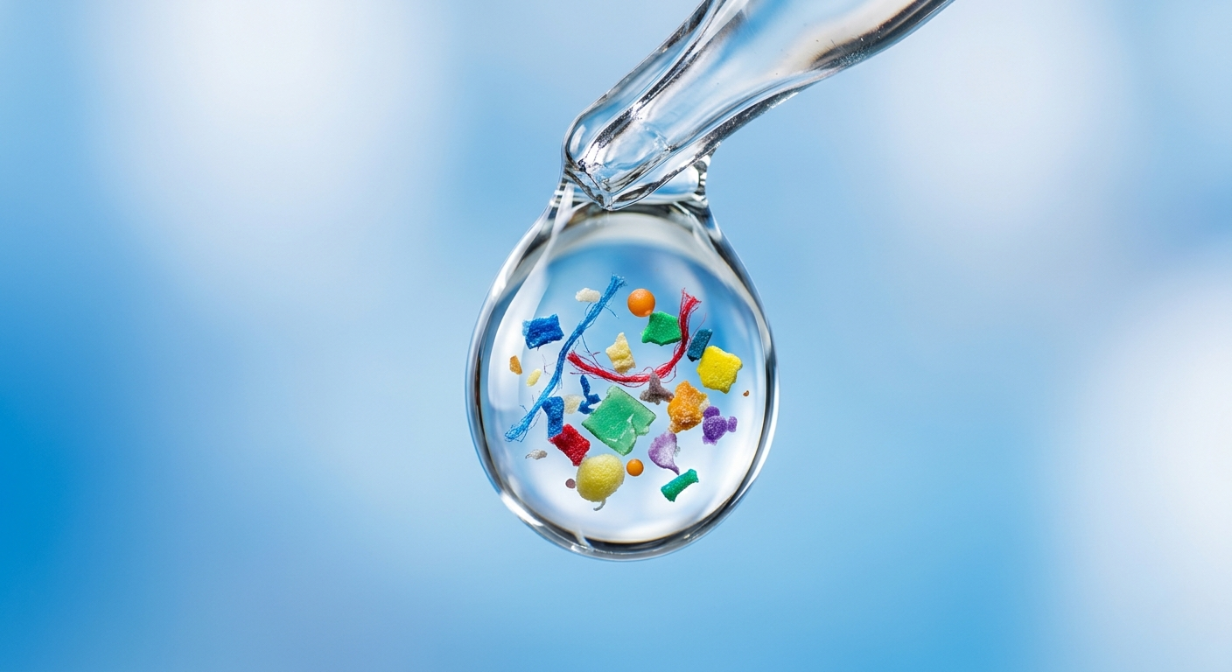 Microplastiques dans l'eau potable — particules invisibles aux normes européennes
