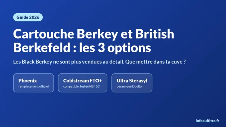 Cartouche Berkey et British Berkefeld : quelles options en 2026 ?